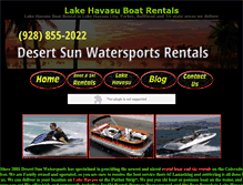 Tablet Screenshot of desertsunwatersports.com